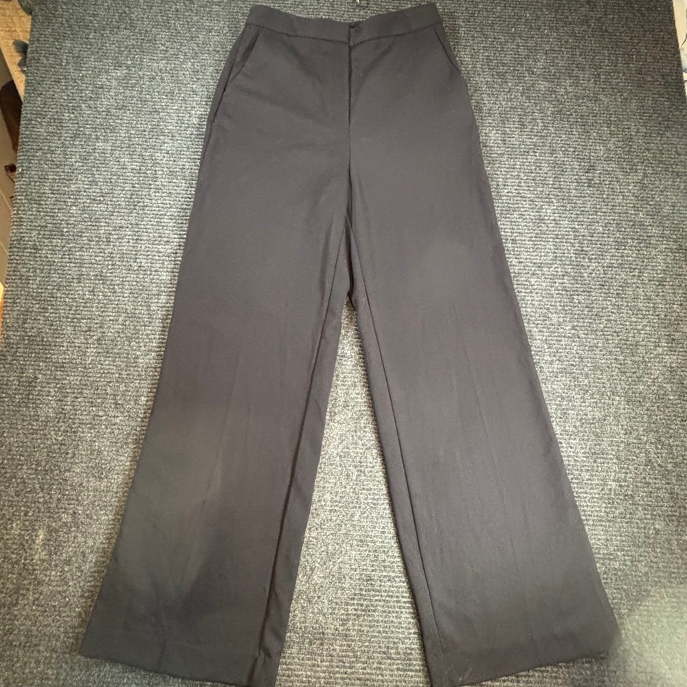 Worthington‎ Women Black Wide Leg High Rise Dress Pants Trousers Size 6 NEW